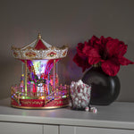 Animated LED Lit Christmas Carousel