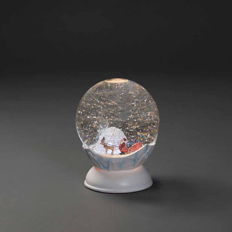 Santa with his Sleigh Globe Magical Water Spinner