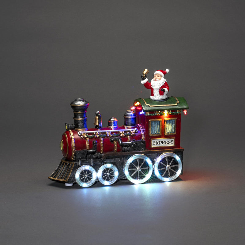 Christmas Train with Moving Wheel Effect Lights