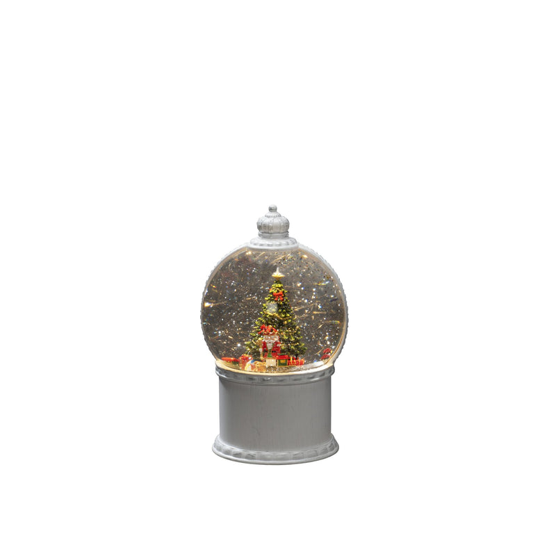 Santa with Train Set Snow Globe Water Spinner