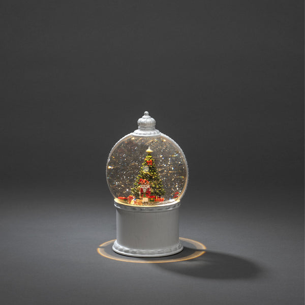 Santa with Train Set Snow Globe Water Spinner