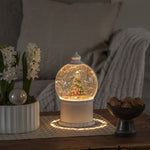 Santa with Train Set Snow Globe Water Spinner