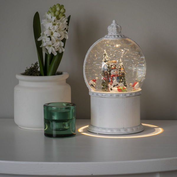 Snowmen and Christmas Tree Snow Globe Water Spinner
