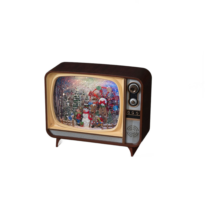 Retro TV Christmas Fairground Water Spinner