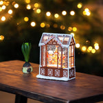 Gingerbread House Christmas Magical Water Spinner