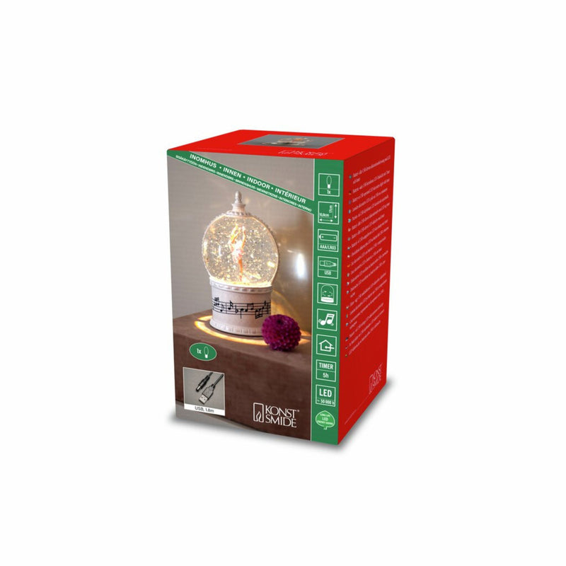 Ballerina Christmas Magical Water Spinner