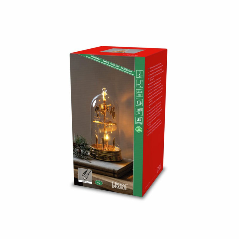 27cm Gold Chiming Angels Magical Christmas Spinner