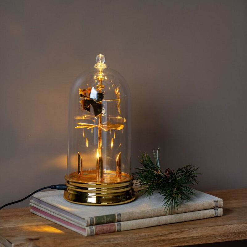 27cm Gold Chiming Angels Magical Christmas Spinner