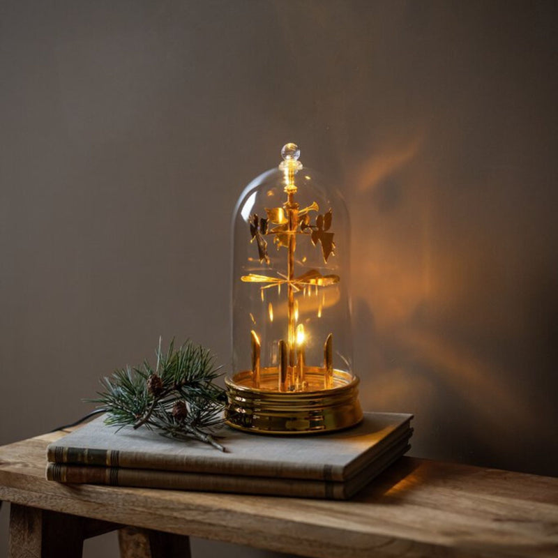 27cm Gold Chiming Angels Magical Christmas Spinner