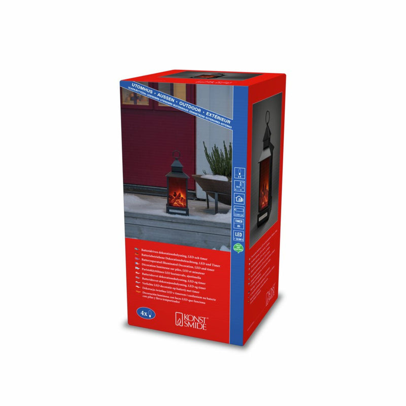 Small Fireplace Magical Christmas Lantern