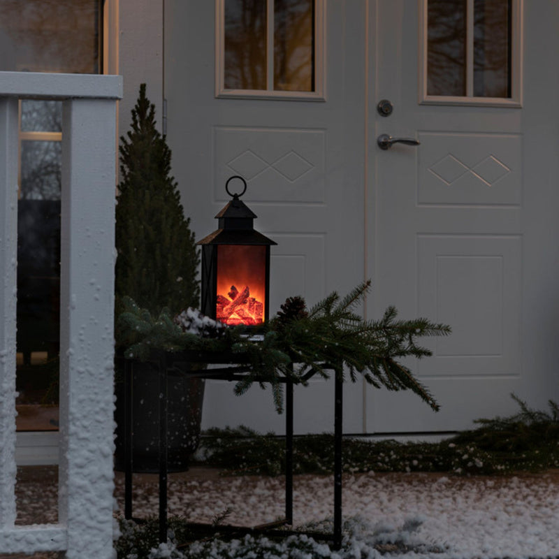 Small Fireplace Magical Christmas Lantern
