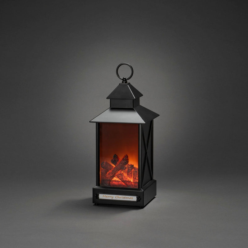 Small Fireplace Magical Christmas Lantern