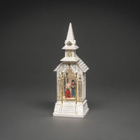 Dickensian Style White Church Water Spinner - 2