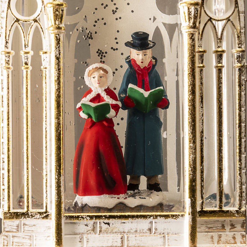 Dickensian Style White Church Water Spinner