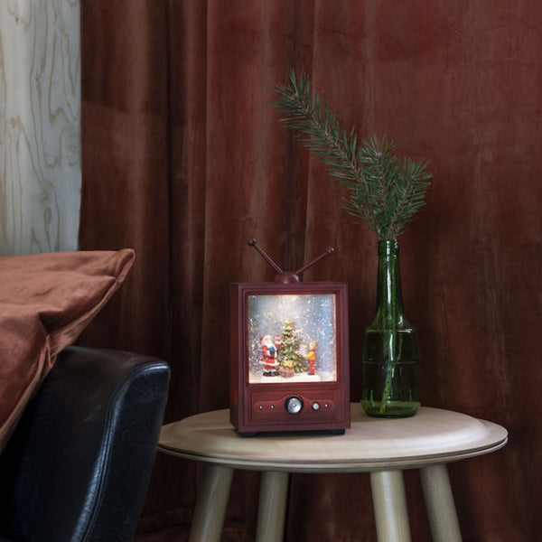 TV Santa and Boy Water Lantern Magical Spinner