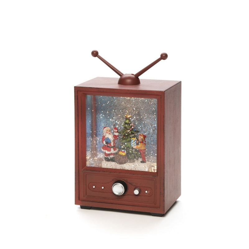 TV Santa and Boy Water Lantern Magical Spinner
