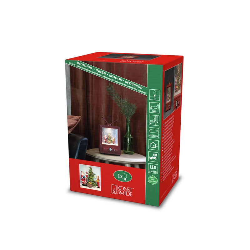 TV Santa and Boy Water Lantern Magical Spinner