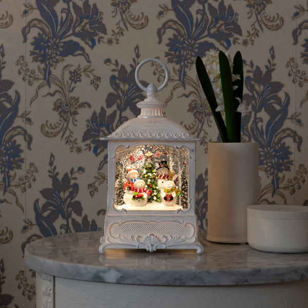 Snowmen Family Christmas Magical Water Spinner