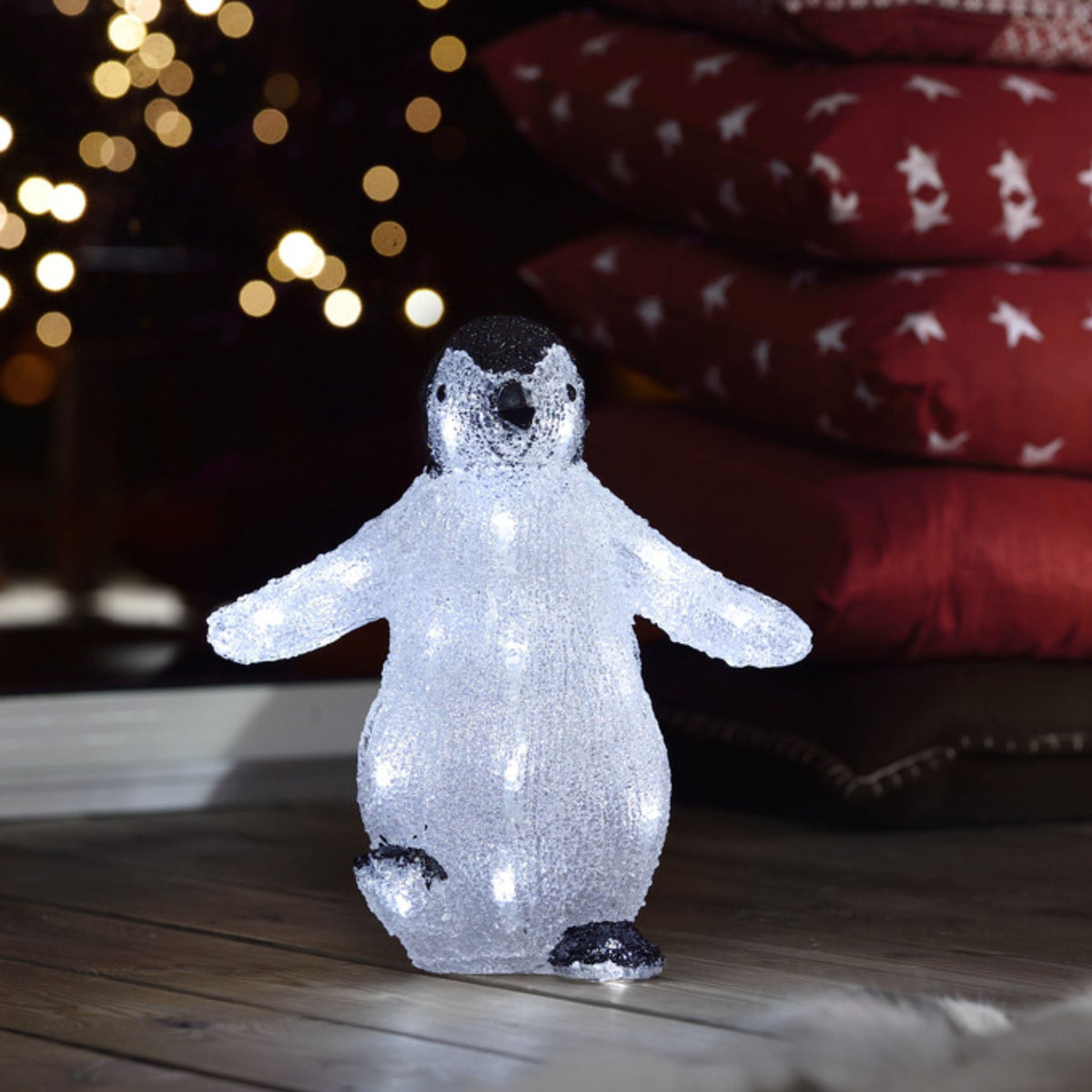 30cm Battery Operated Cute Acrylic Penguin