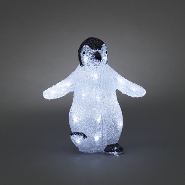 30cm Battery Operated Cute Acrylic Penguin