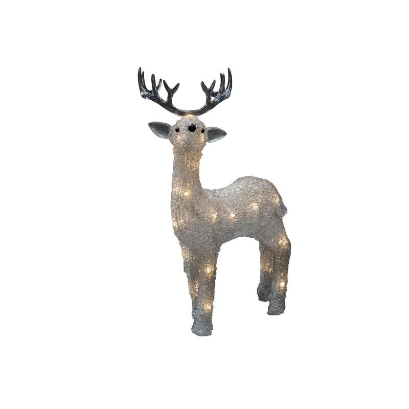 Acrylic Reindeer with 24 White LED's