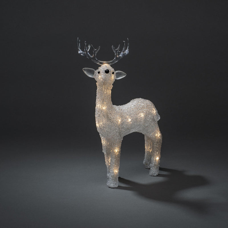 Acrylic Reindeer with 24 White LED's