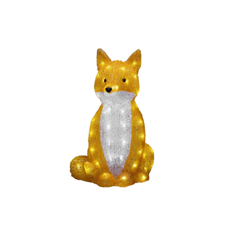 Acrylic Sitting Fox with 64 LEDs
