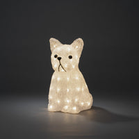 Acrylic Sitting Dog with 48 Warm White LED's - 2