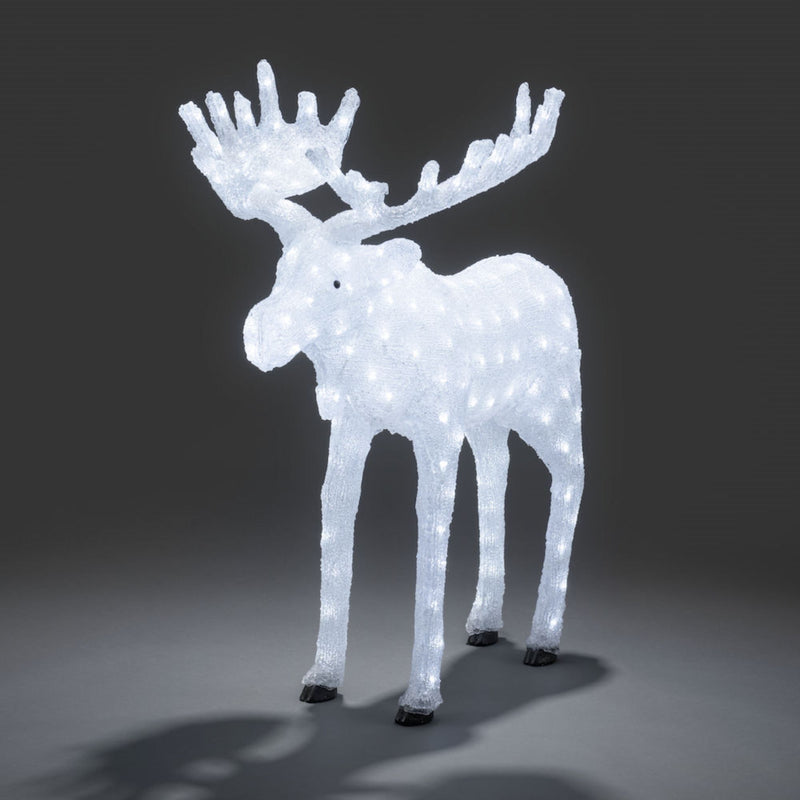 1m Large Acrylic Moose LED Lit Christmas Display