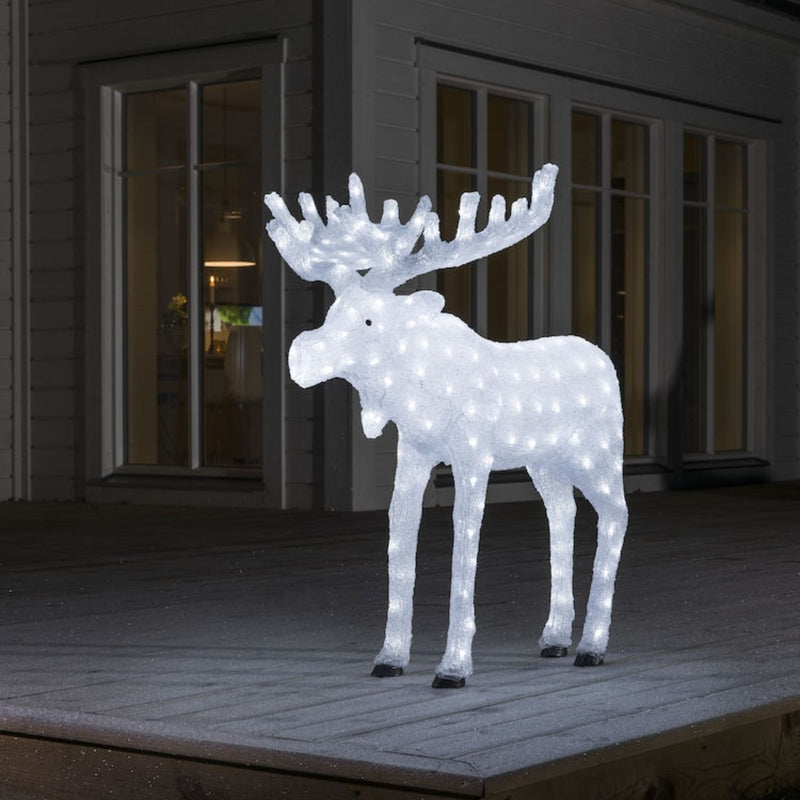 1m Large Acrylic Moose LED Lit Christmas Display