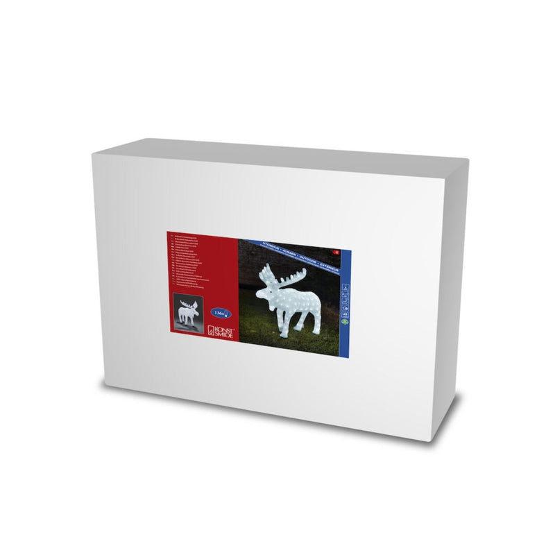 Acrylic Moose LED Lit Christmas Display