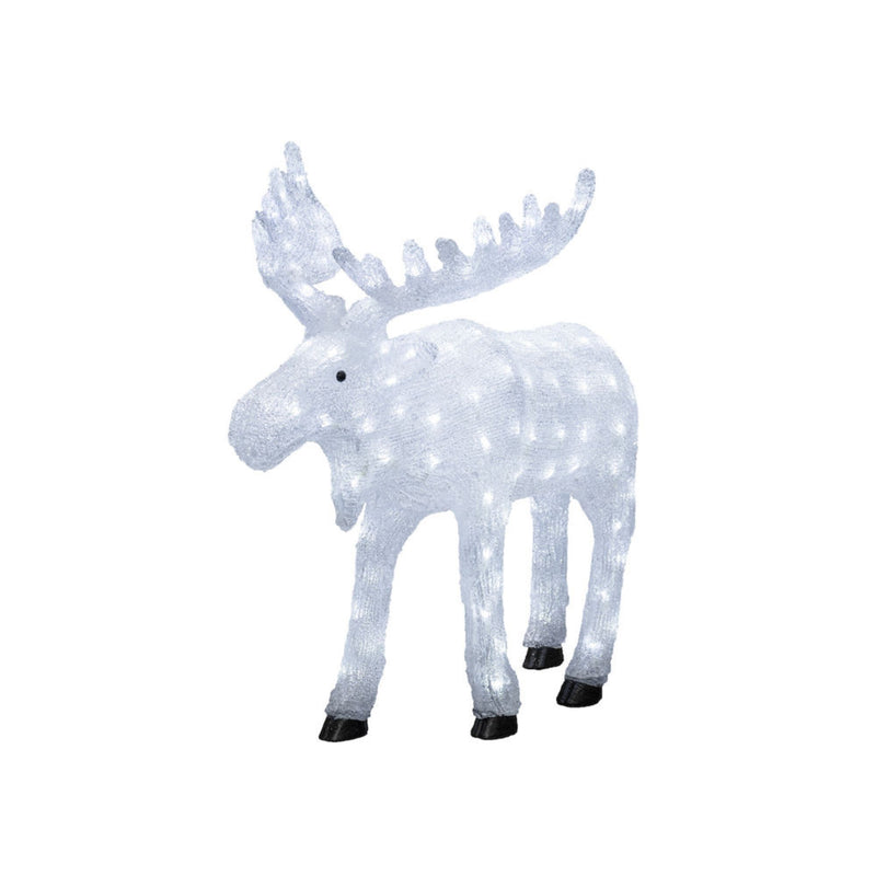 Acrylic Moose LED Lit Christmas Display
