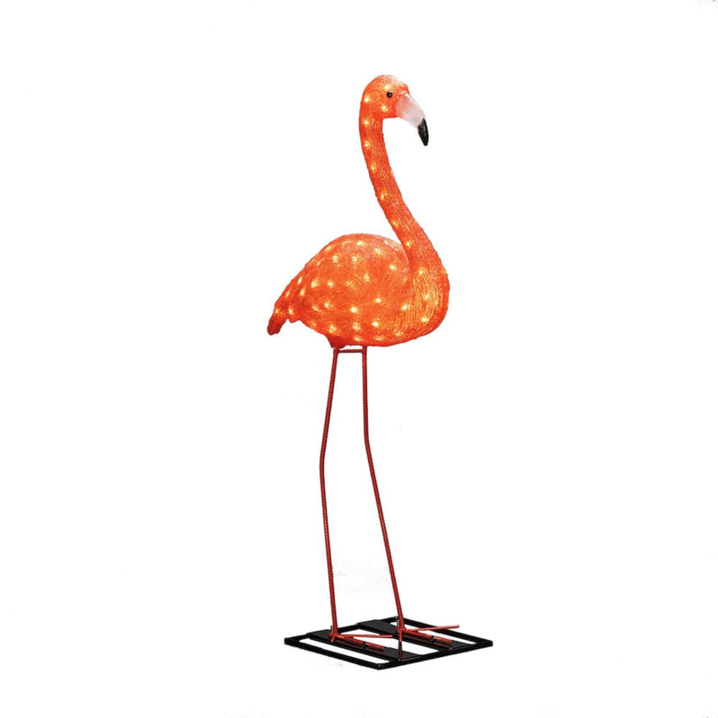 1.1m Acrylic Christmas Flamingo Lit with 96 LEDs