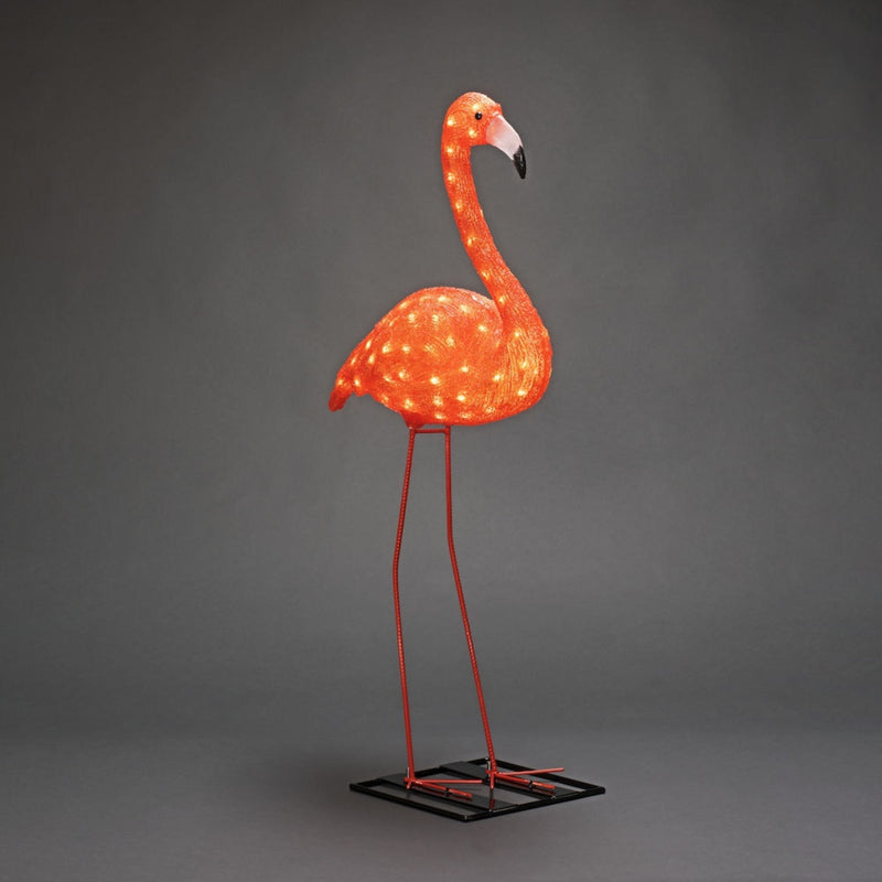 1.1m Acrylic Christmas Flamingo Lit with 96 LEDs