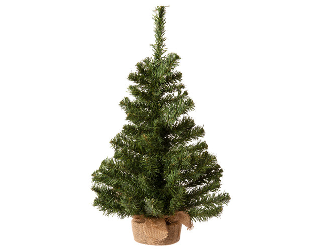 60cm Artificial Tabletop Christmas Tree with Burlap Base