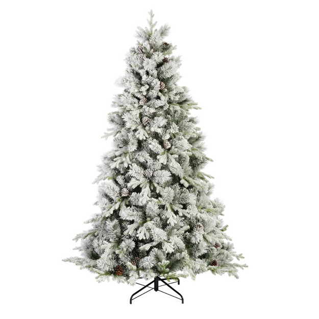 8ft Lausanne Fir Everlands Snowy Luxury Artificial Christmas Tree