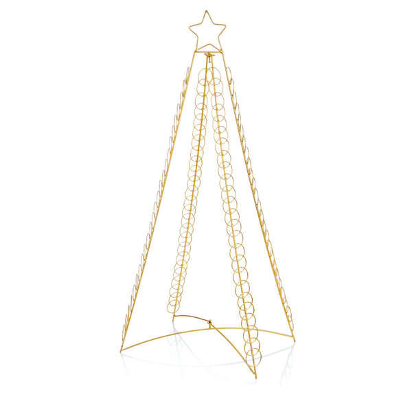 1m Gold Christmas Tree Card Holder