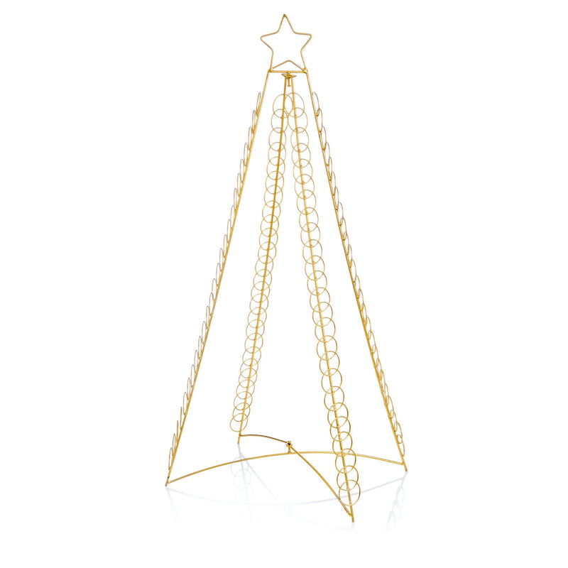 1m Gold Christmas Tree Card Holder