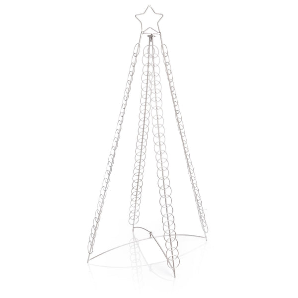 1m Silver Christmas Tree Card Holder