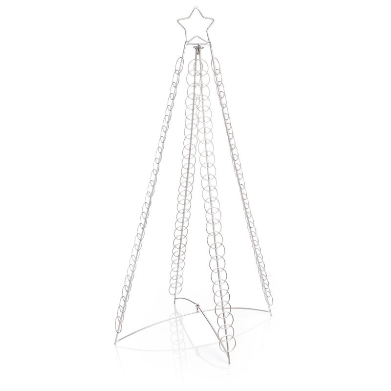 1m Silver Christmas Tree Card Holder