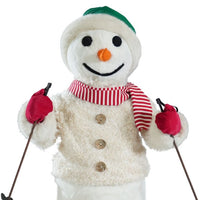 Animatronic Skiing Frosty the Snowman Commercial Christmas Display Prop - 2