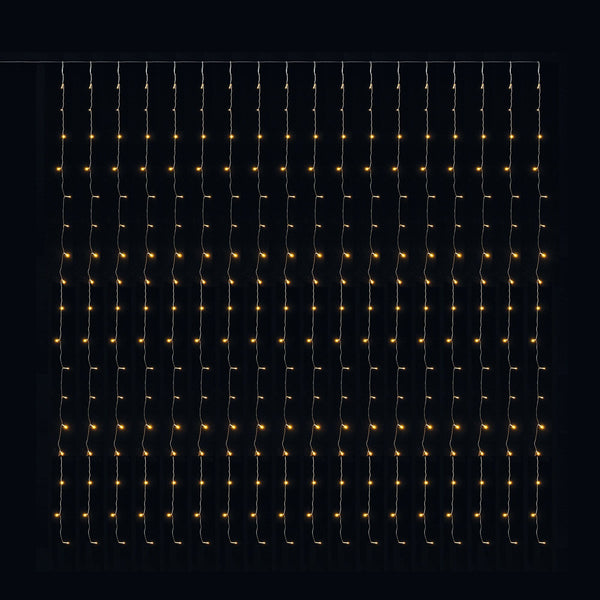3m x 3m Multi Function Curtain Light with 306 Warm White LEDs