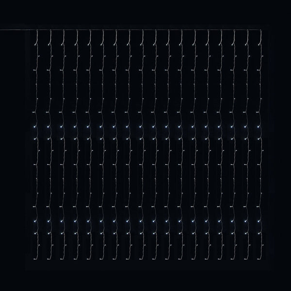 3m x 3m Multi Function Curtain Light with 306 Ice White LEDs