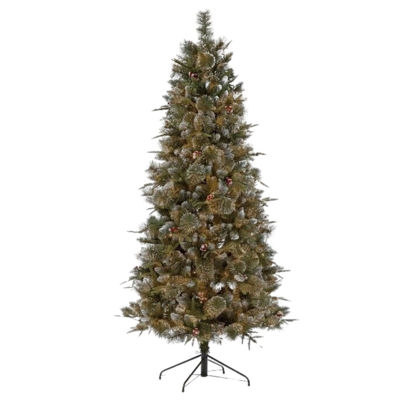 6ft Minnesota Spruce with Red Berries Christmas Tree