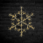 40cm Snowflake Silhouette with 300 Warm White LEDs