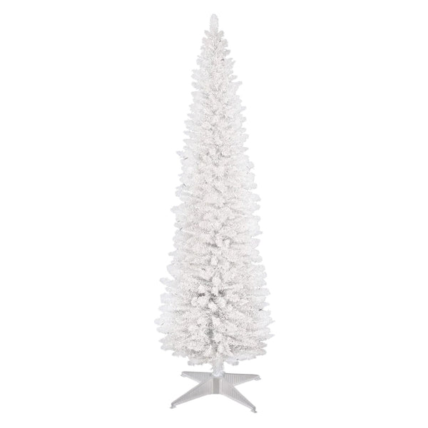 7ft White Pencil Pine Artificial Christmas Tree