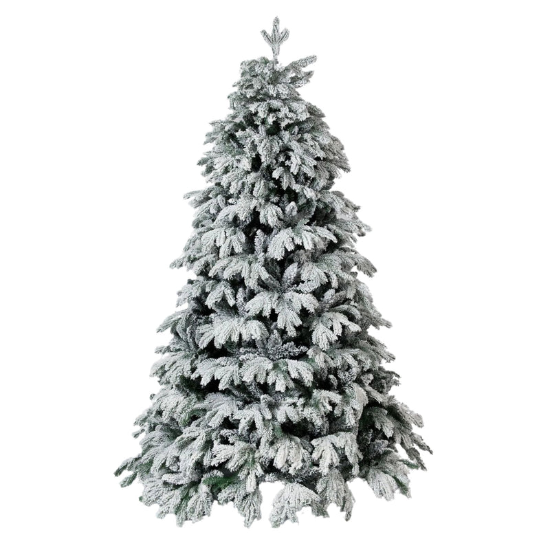 5ft Flocked Cascade Pine Artificial Christmas Tree with Stand