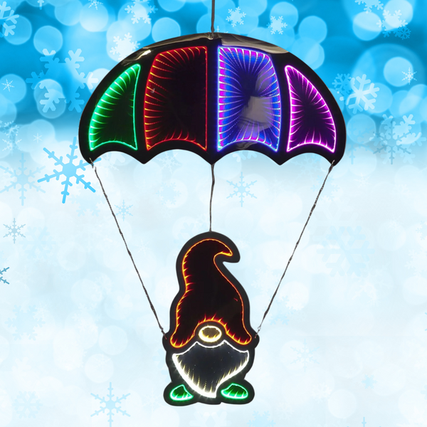 85cm Magical Parachuting Gonk Christmas Infinity Light