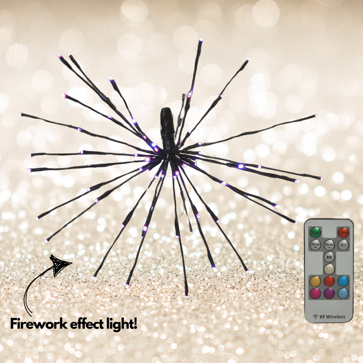 70cm Hanging Digital Effect Colour Changing LED Pole Star Light with Remote Control