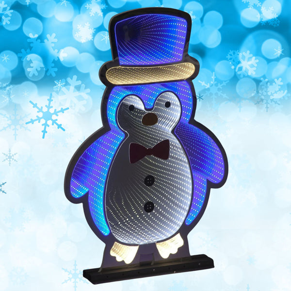 78cm Standing Penguin Magical Christmas Infinity Light
